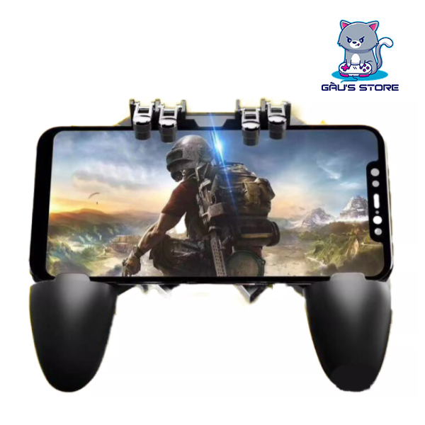 Tay cầm chơi game Memo hỗ trợ 4 nút bắn nhanh | Tay cầm chơi game FPS, PUBG, Free Fire, Call of Duty...