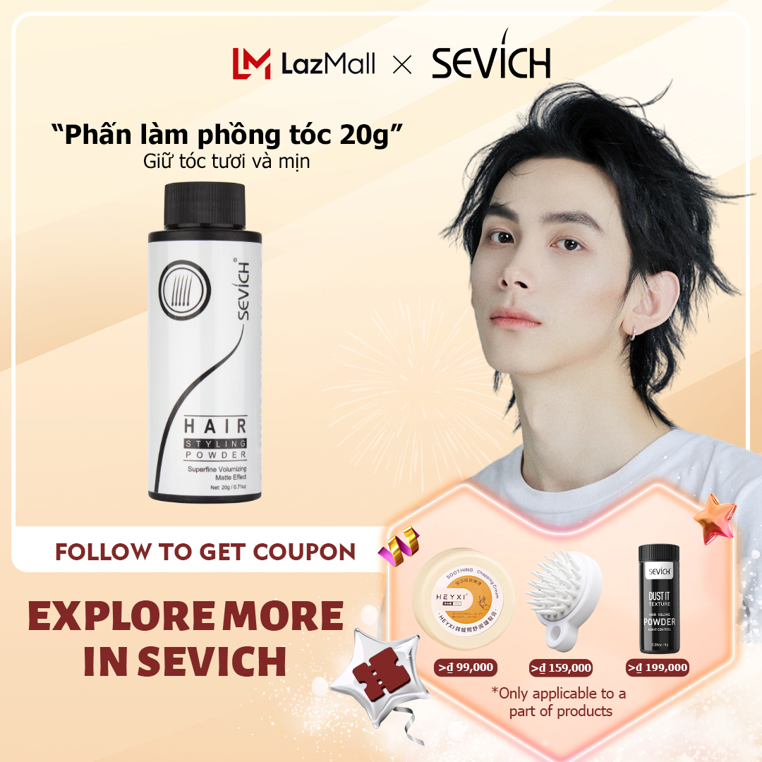Phấn làm phồng tóc SEVICH 20g Bột tạo phồng tạo kiểu tóc - INTL