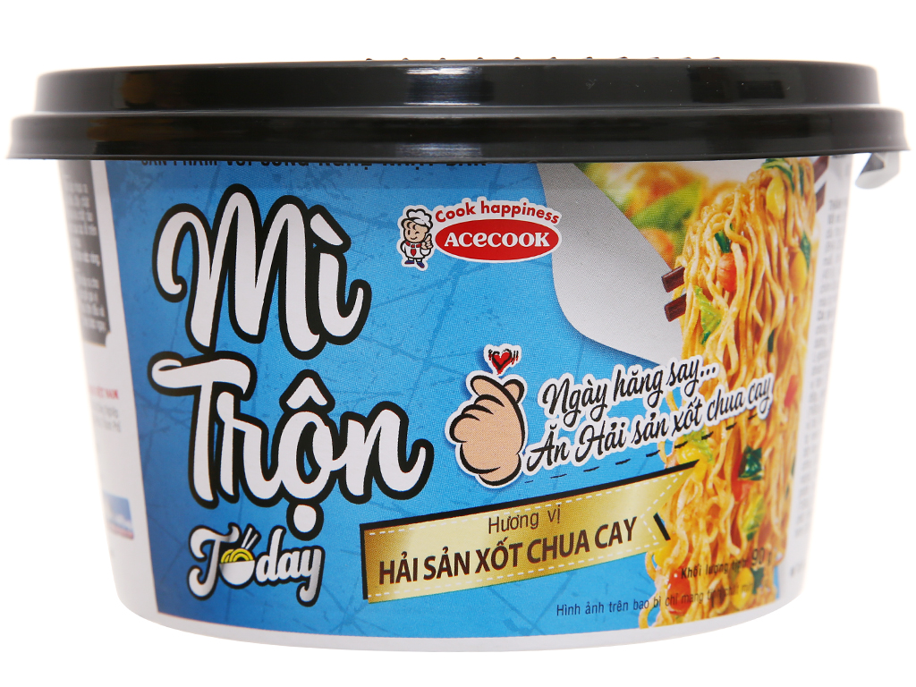 [HCM]Mì trộn Today hải sản xốt chua cay Vina AceCook tô 90g