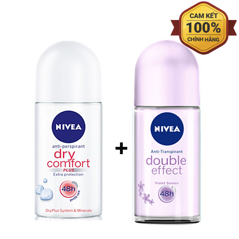 2 Chai Lăn Khử Mùi Nivea Nữ 50ml/chai- Giao mùi ngầu nhiên