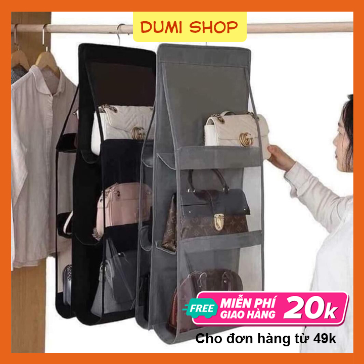 Túi treo túi xách 6 ngăn chống bụi tiết kiệm không gian dumi shop