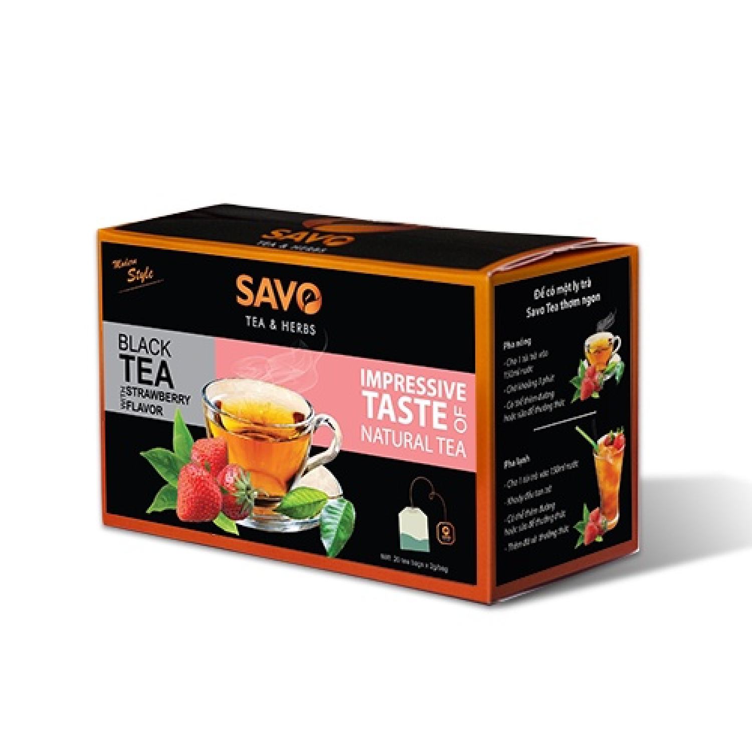 Trà dâu túi lọc savo