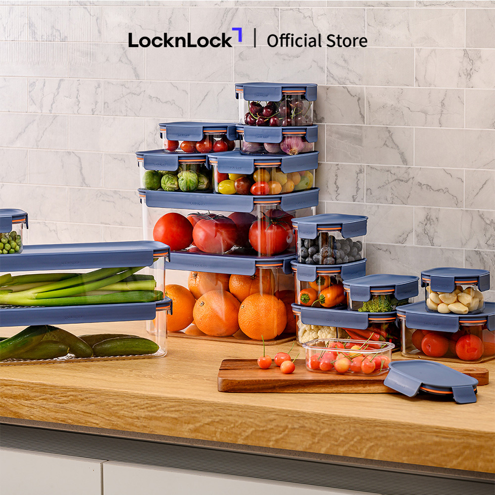 LBFNVY Hộp nhựa Tritan LocknLock Bisfree Modular Plus màu xanh navy