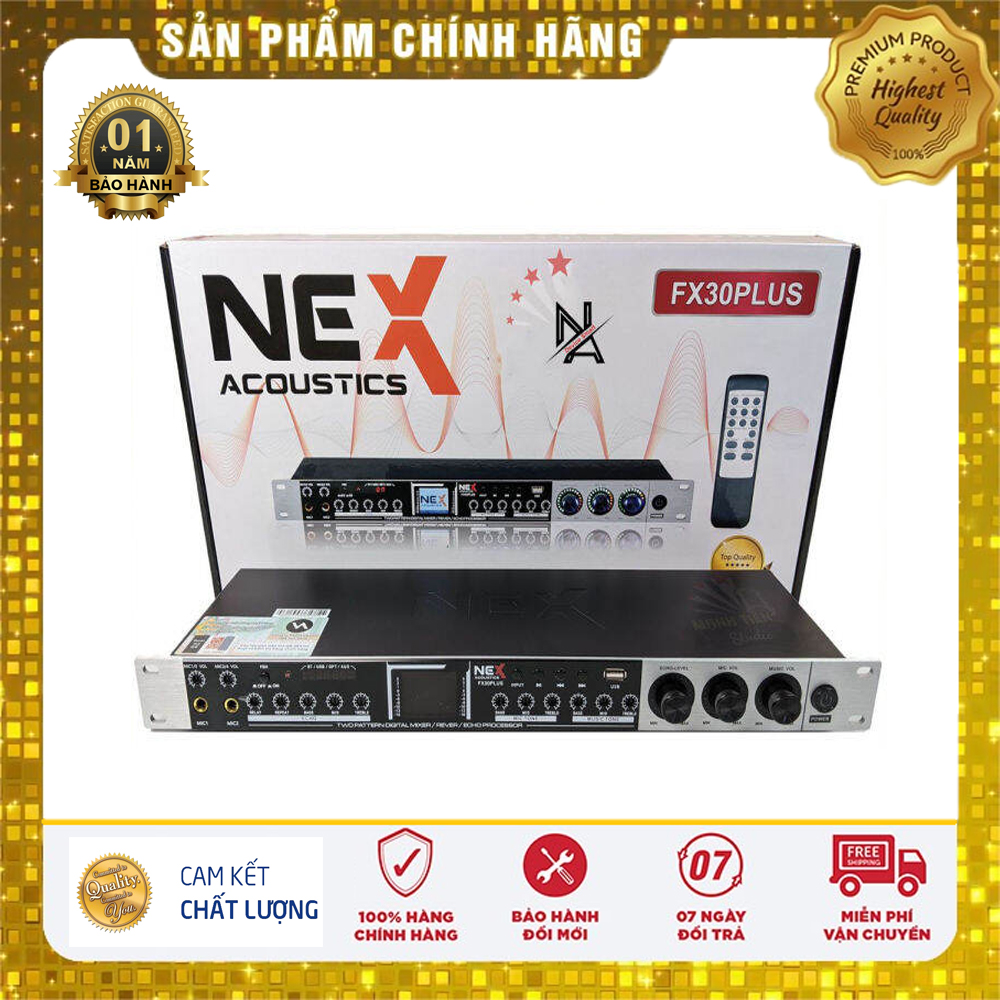 Vang cơ NEX FX9 Plus Kết Nối Bluetooth, Av, Optical Chuyên Hát Karaoke Chức Năng Chống Hú - Bảo hành uy tín 1 năm