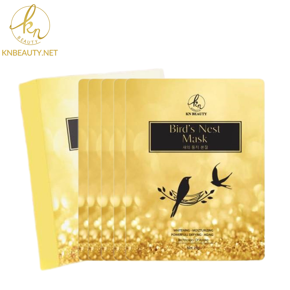 Kn beauty - hộp 5 túi mặt nạ tổ yến - bird's nest mask 25g