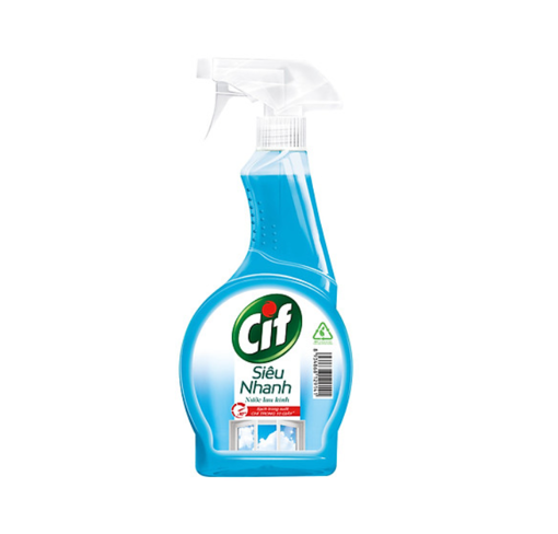 Nước lau kính cif chai 520ml