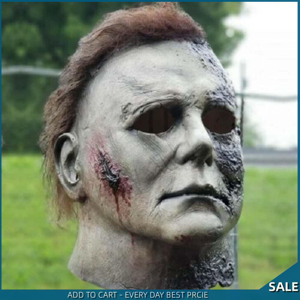 2021 Halloween Mặt nạ kinh dị Michael Myers Cosplay Đồ chơi đội đầu bằng cao su cho trẻ em và người lớn
