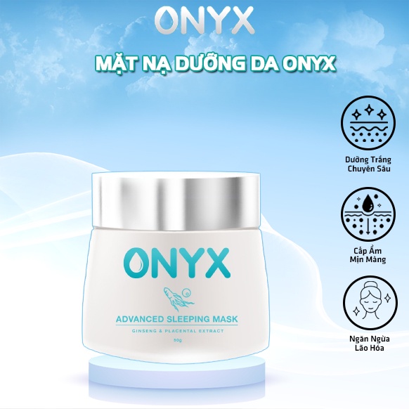 Mặt nạ ngủ ONYX - Mặt nạ dưỡng ẩm da chiết xuất hồng sâm và cá hồi