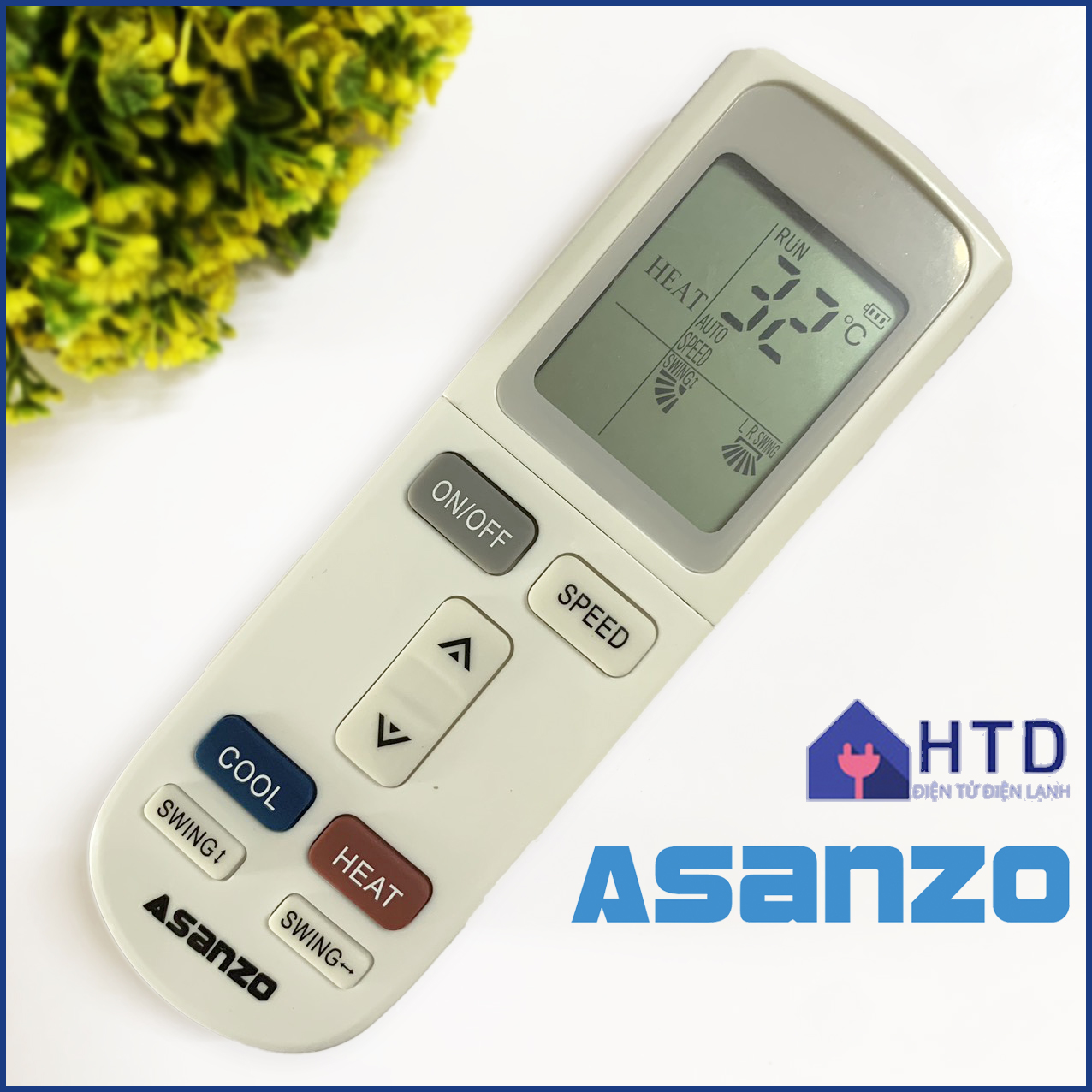 Điều khiển máy lạnh asanzo - remote điều hoà asanzo đẹp chính hãng
