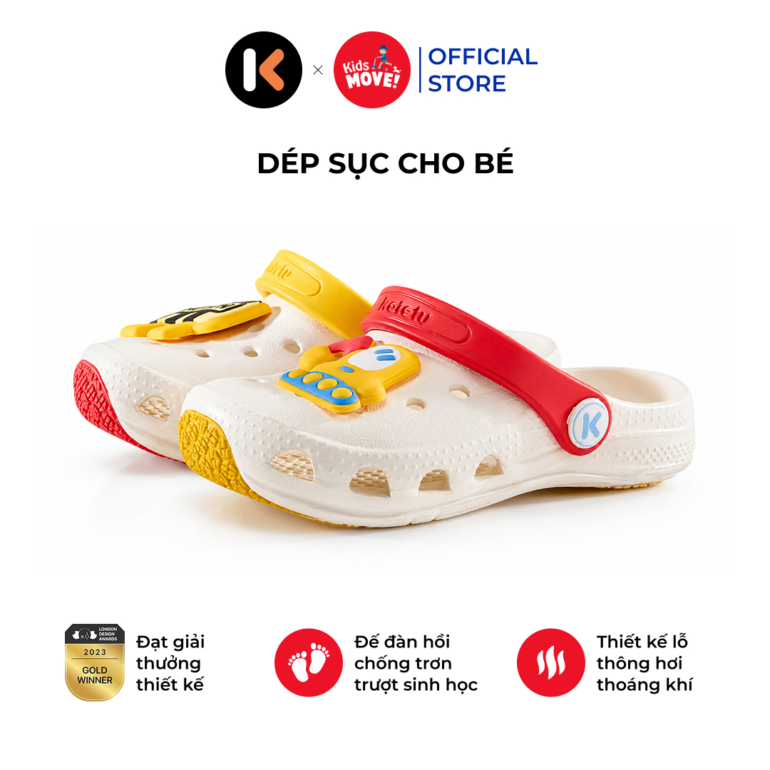 Dép sục cho bé sandal Katetu X5BP009 chất liệu cao su EVA chống trơn trượt, thoáng khí, bảo vệ chân