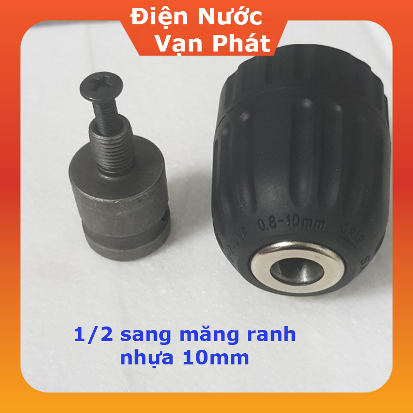 [HCM]Đầu chuyển máy bulong sang máy khoan độ mở đầu khoan tối đa 13mm thiết kế bền bỉ an toàn [Có sẵn]