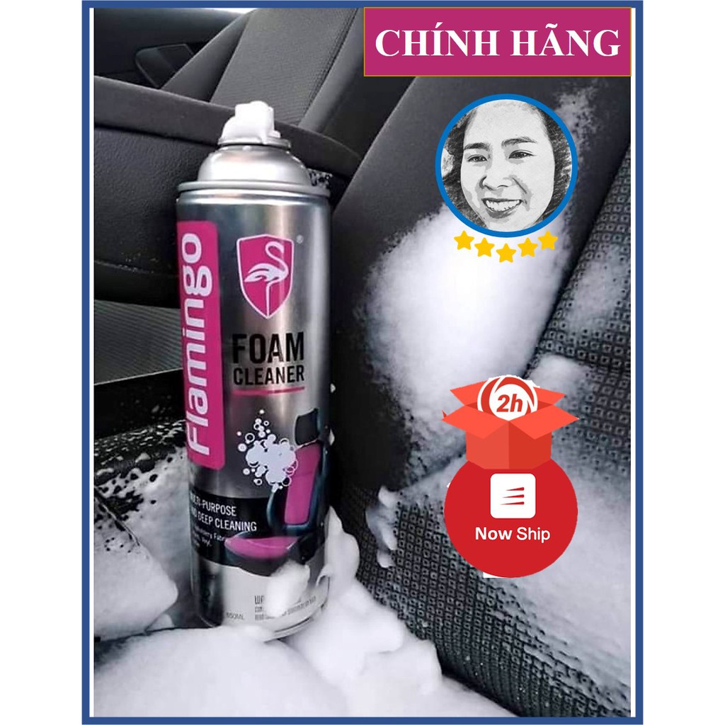[CHÍNH HÃNG] Flamingo Bình Xịt Bọt Vệ Sinh Khử Mùi Hôi, diệt khuẩn Điều Hòa Ô Tô, Điều hòa gia đình F020 500ml