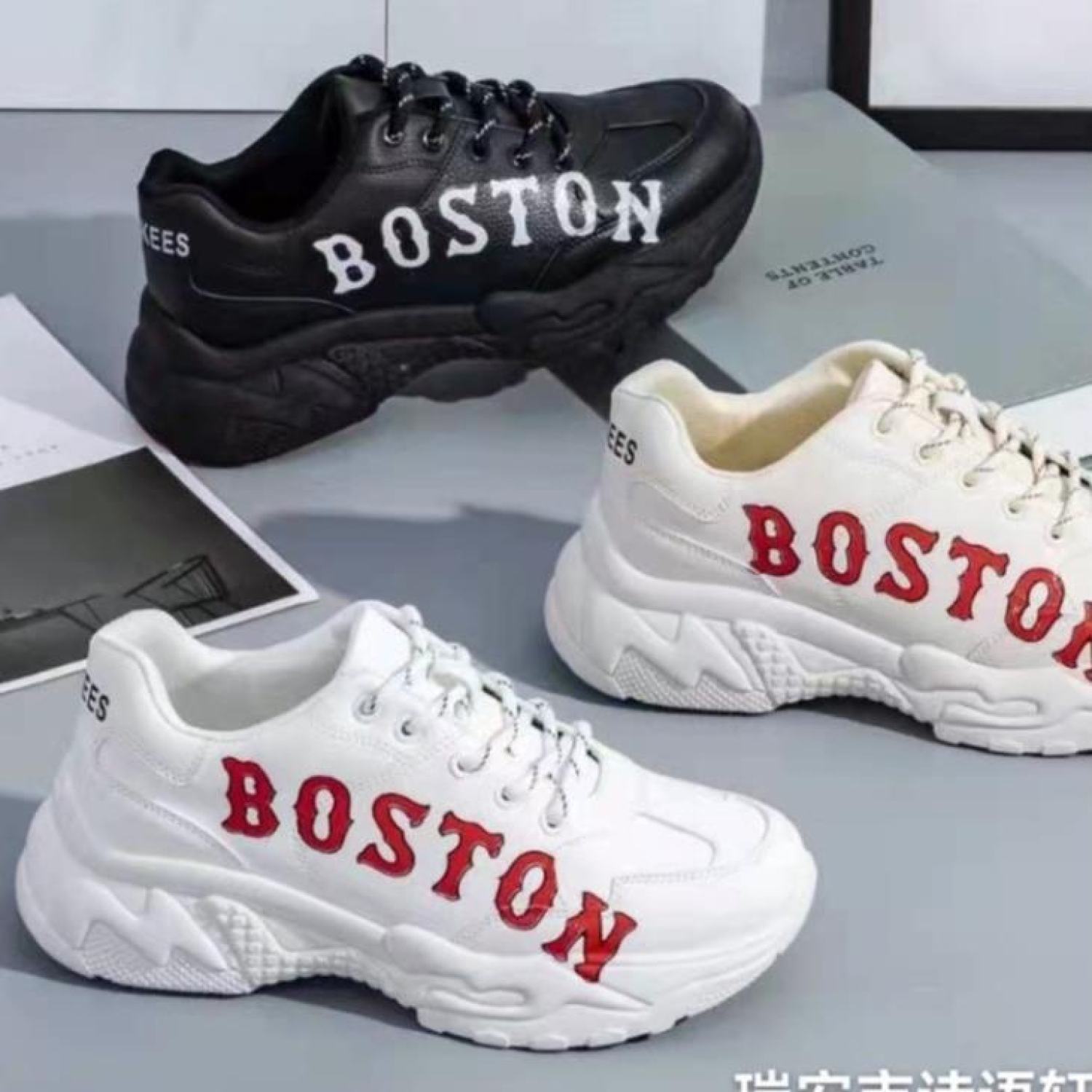 Giày thể thao Boston sport nam nữ Giầy sneaker chữ đỏ độn đế hàng QC cao cấp mới ƞhất 2022
