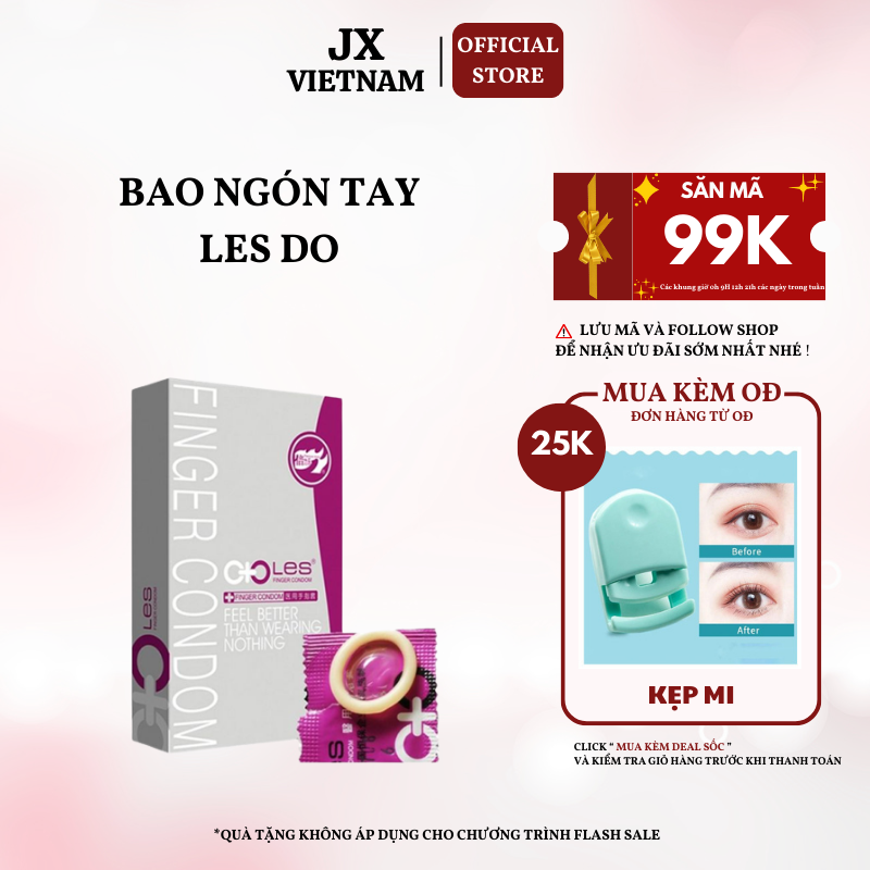 Bao cao su ngón tay les-do siêu mỏng - hộp 8 chiếc - bcs ngón tay sản phẩm chất lượng cao