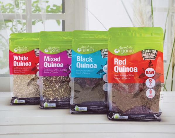 Hạt diêm mạch trắng , hỗn hợp , óc chó , yến mạch hữu cơ Absolute Organic