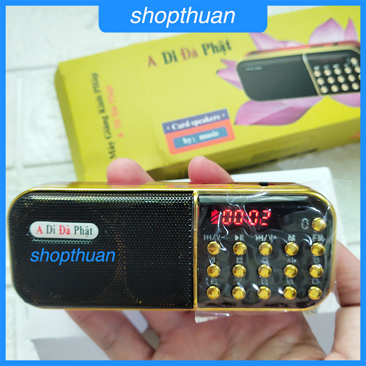 [HCM]Loa A Di Đà Phật A-100 1 Pin - Nghe Thẻ Nhớ, USB 2.0, FM Radio - Có Jack Cắm Tai Nghe 3.5mm