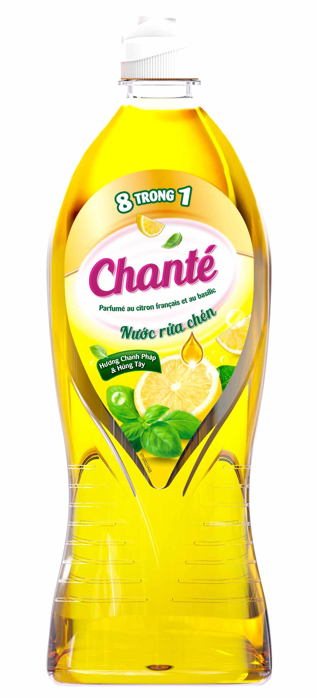 Combo 2 chai Nước rửa chén Chanté cao cấp 8 trong 1 hương chanh Pháp  húng tây 750gr
