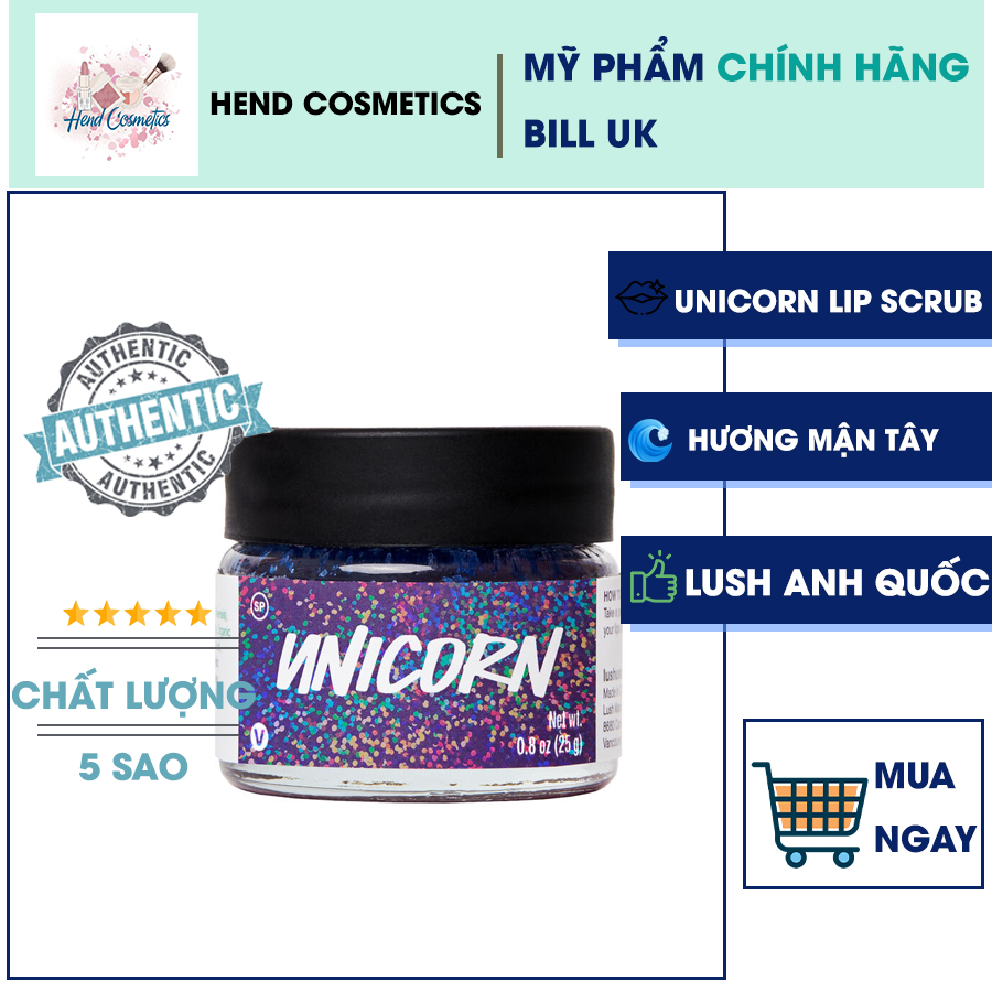 Tẩy da chết môi Lush - Unicorn Lip Scrub