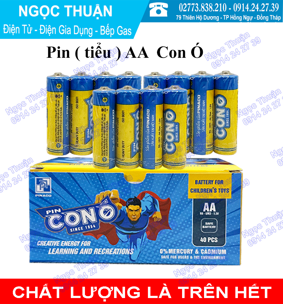 Hộp pin tiểu aa con ó