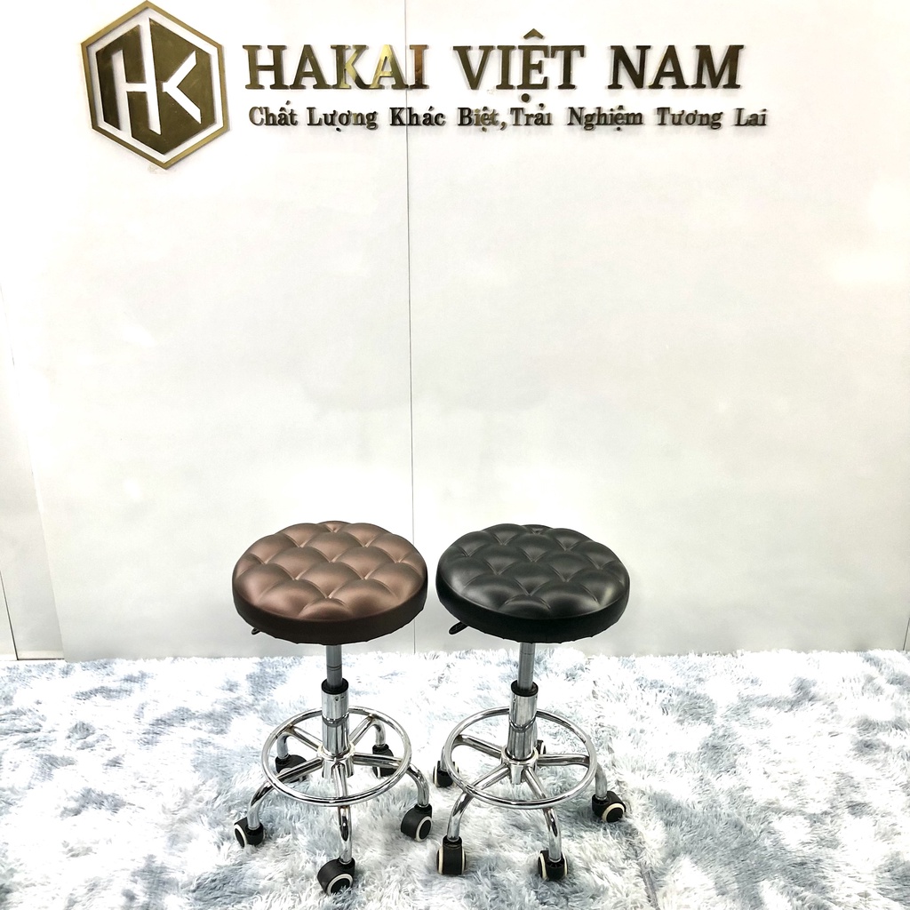Ghế xoay đệm múi 360 độ Hakai Việt Nam ghế xoay spa ghế ngồi làm nail ghế ngồi làm spa cao cấp chắc chắn NHẬP KHẨU