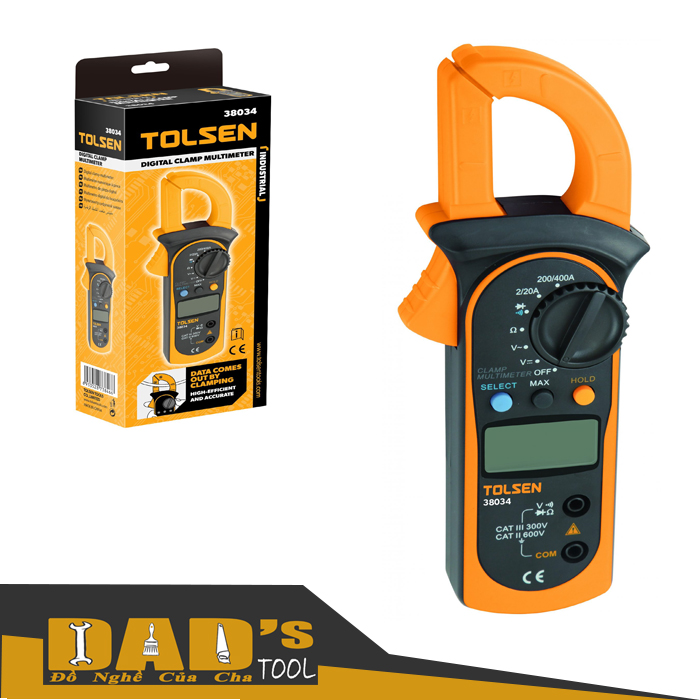 Dụng cụ kẹp đo điện công nghiệp - tolsen 38034