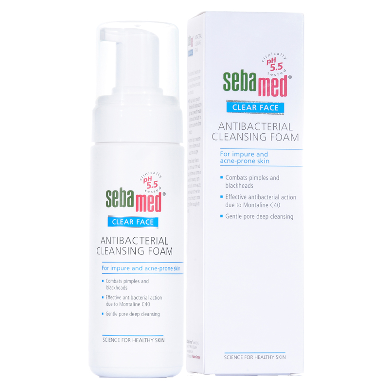 Sữa rửa mặt tạo bọt kháng khuẩn Sebamed
