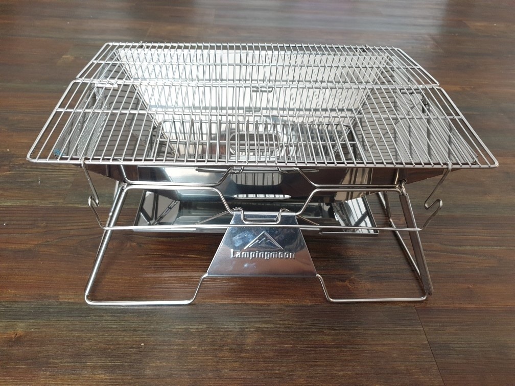 Bếp nướng dã ngoại 6-8 người Campingmoon mt-3, gấp gọn kèm túi đựng chính hãng tiện lợi, chất liệu inox dễ vệ sinh, chất lượng sản phẩm đảm bảo và cam kết hàng đúng như mô tả
