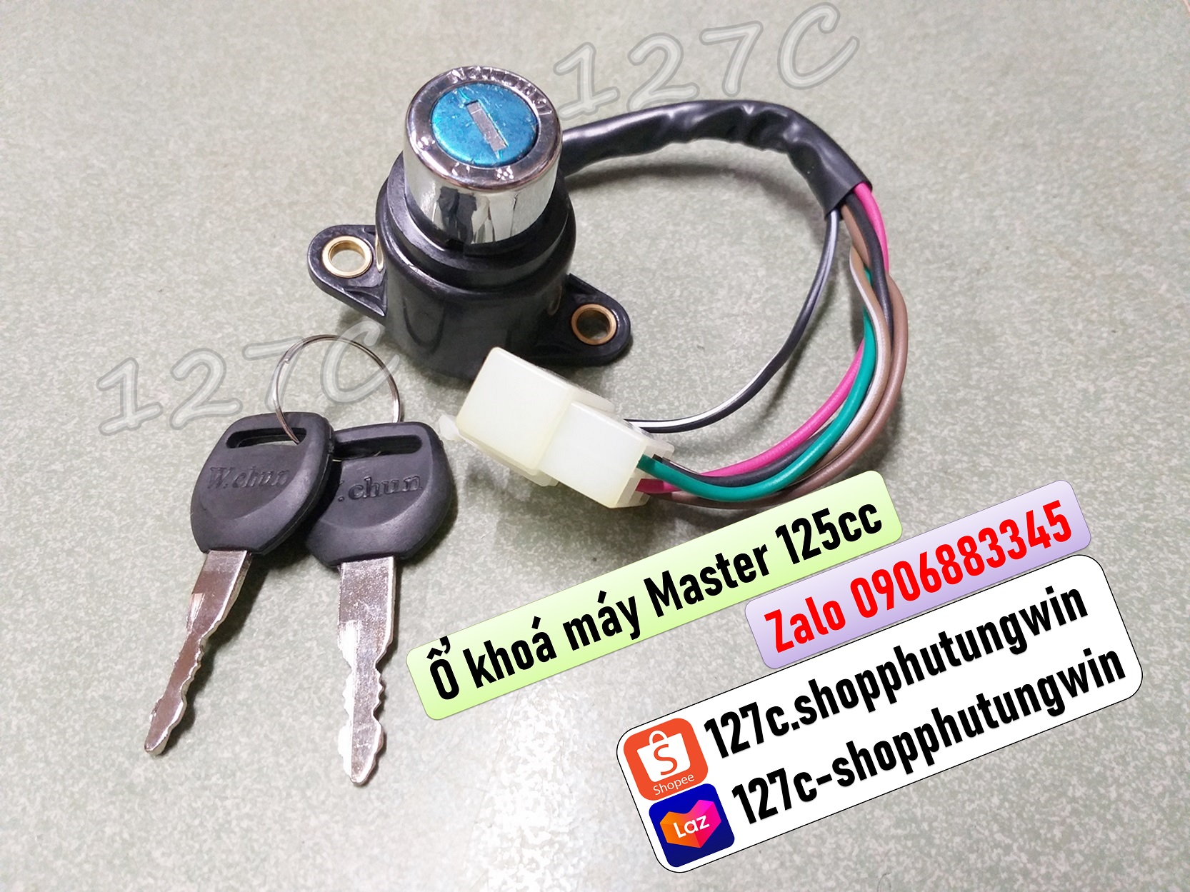 Ổ khoá máy honda master 125 / custom 125cc