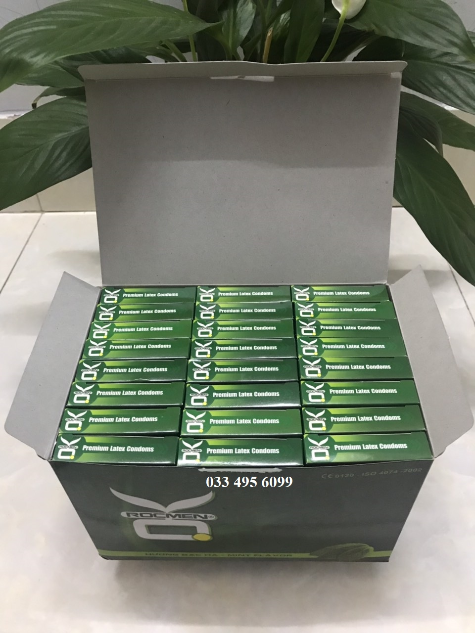 Freeship 1 hộp lớn Bao cao su bạc hà Rocmen 144 cái - thăng hoa cảm xúc