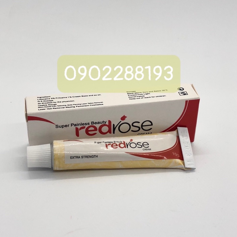 Kem hỗ trợ xăm Ủ tê Redrose thẩm mỹ Spa Lăn kim.