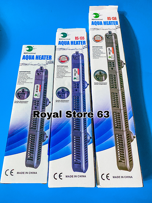 Sưởi Rs Electrical bọc nhựa chống bỏng cho bể thủy sinh