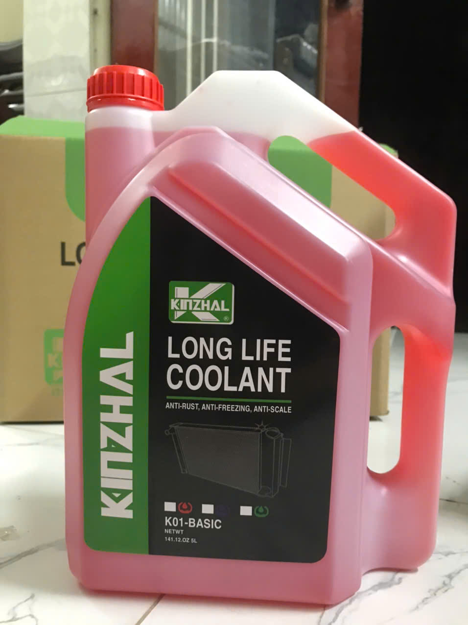 Nước làm mát động cơ ô tô đa năng tiện dụng Flamingo Kinzhal màu đỏ 5 lít F078R