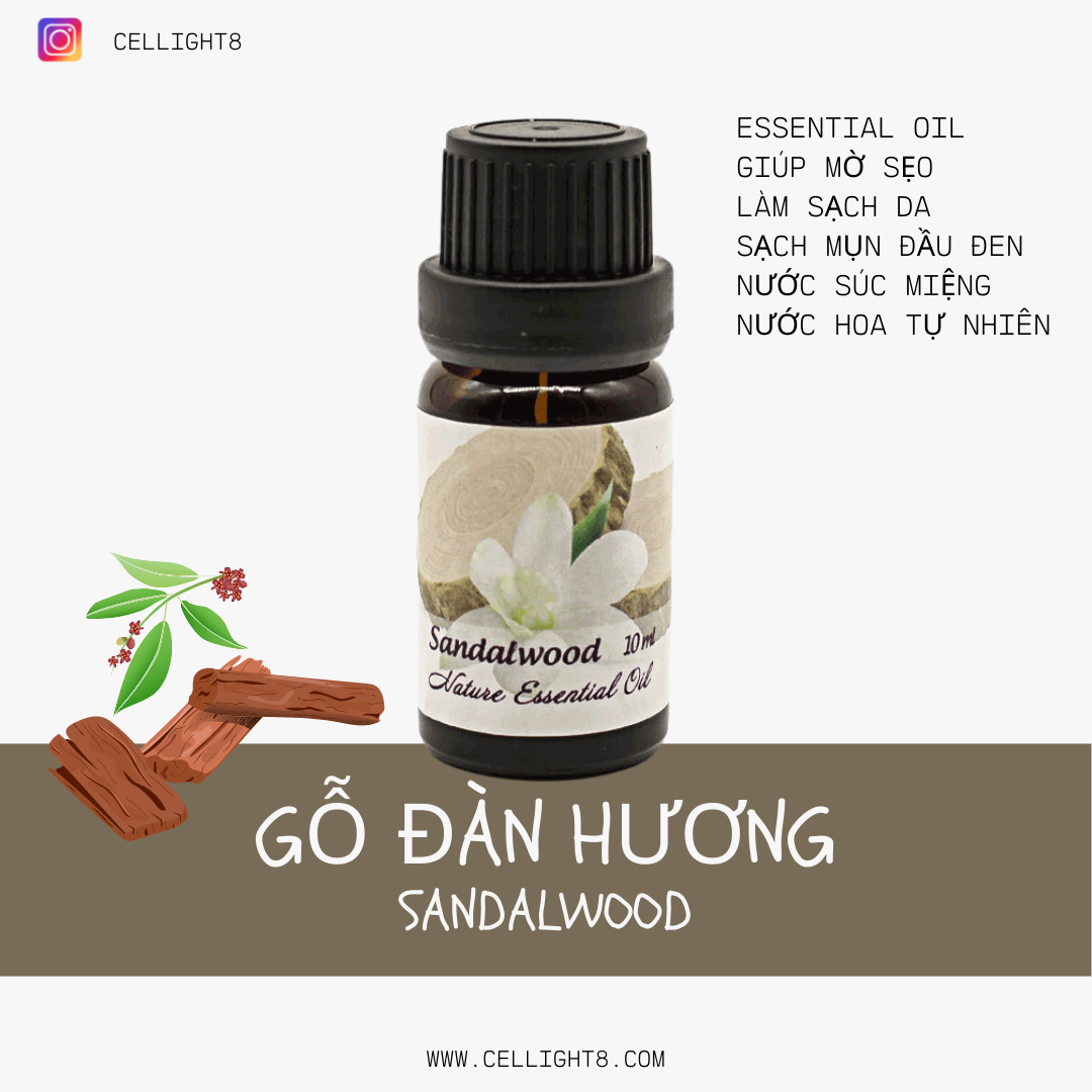Tinh dầu đàn hương - Sandalwood Essential Oil from France