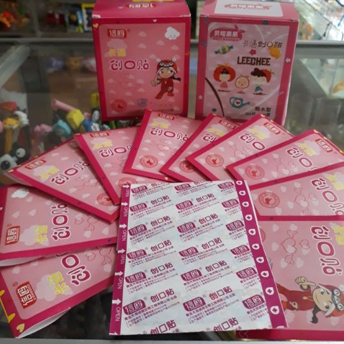 [HCM]HỘP 100 MIẾNG BĂNG KEO CÁ NHÂN HÀN QUỐC HỌA TIẾT DỄ THƯƠNG - CHỐNG THẤM NƯỚC CỰC TỐT