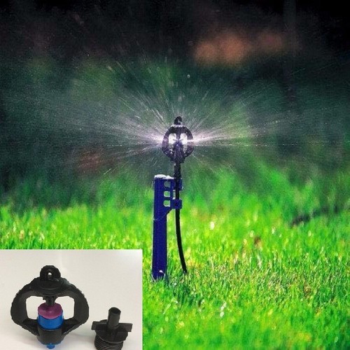 10 béc phun mưa tưới cây phun xoay 360 độ kèm nối ren 21
