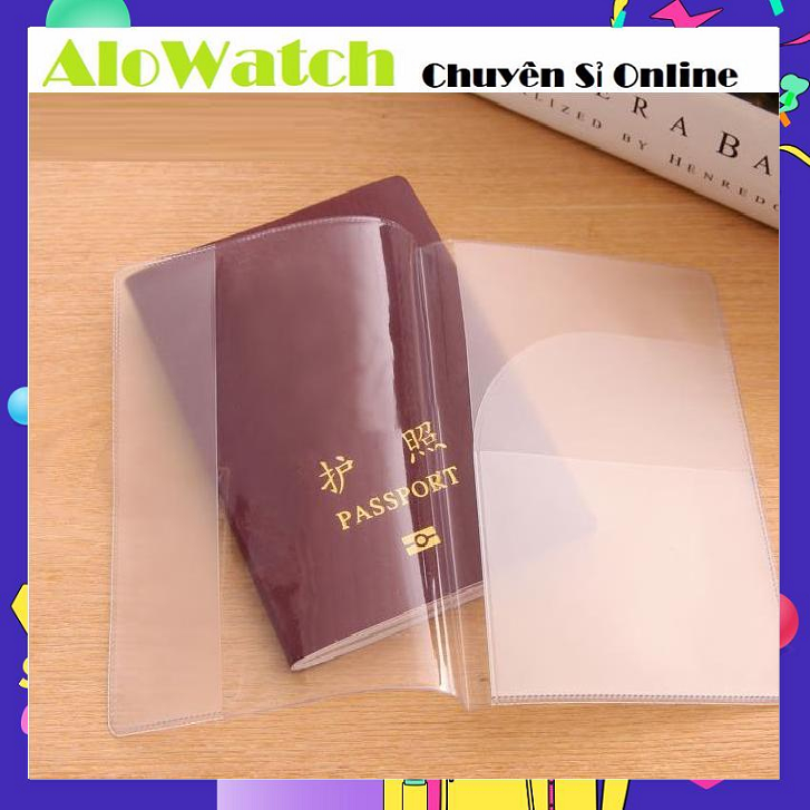 Alowatch bao bọc hộ chiếu có khe nhét thẻ atm v.isa name card