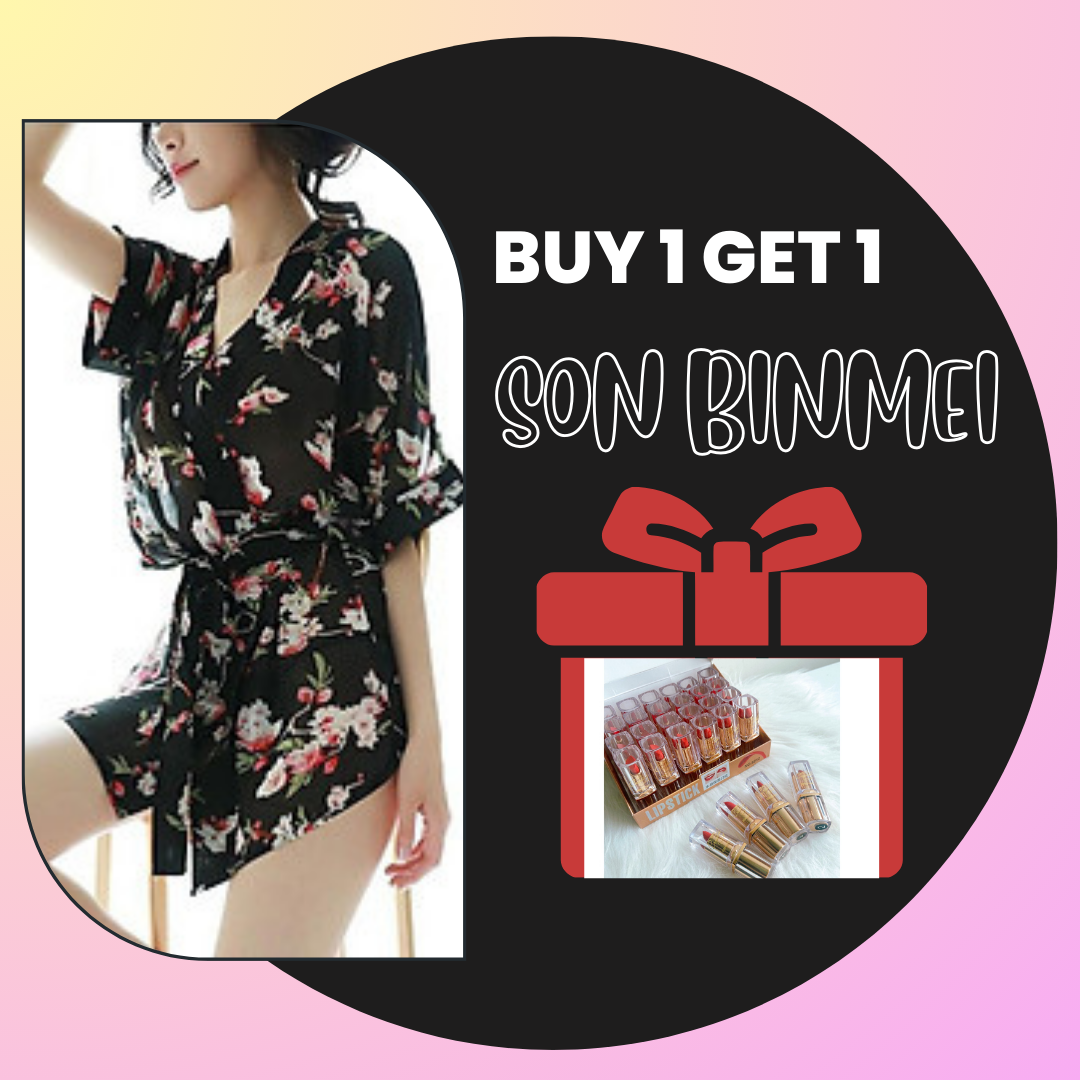 [HCM - Tặng Son] Váy Ngủ Voan Hoa Cosplay Hóa Trang Kimono Cô Gái Nhật Bản Quyến Rũ