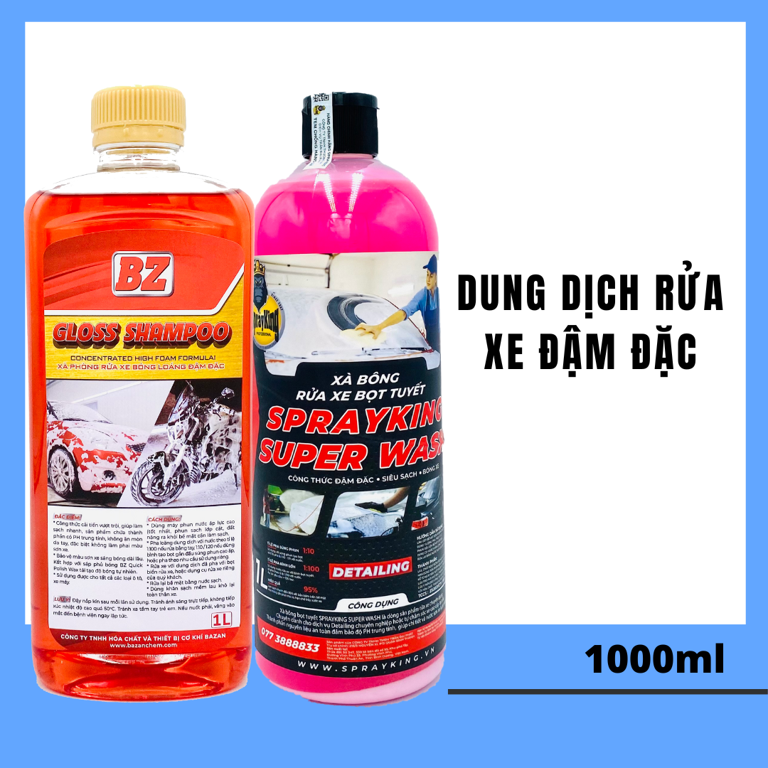 Dung dịch rửa xe đậm đặc 1 lit