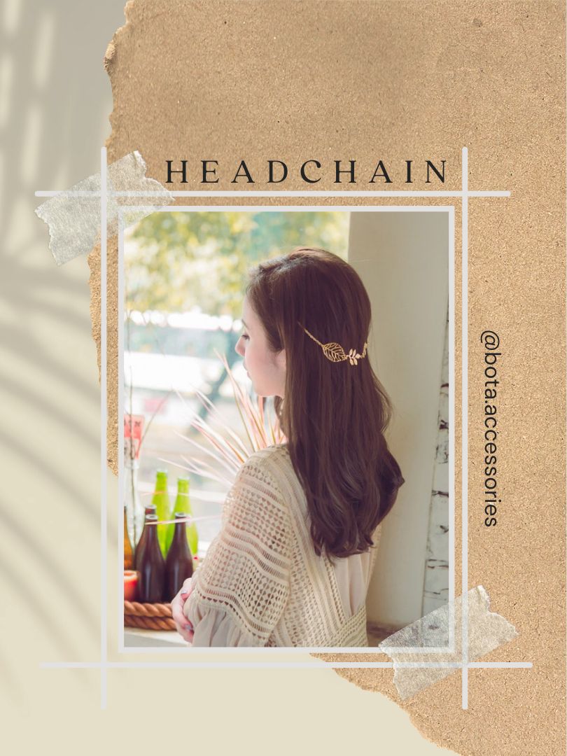 Vòng đội đầu Headchain cài chiếc lá