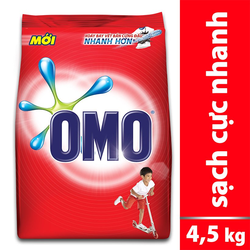Bột giặt OMO hệ bọt thông minh túi 4.5kg