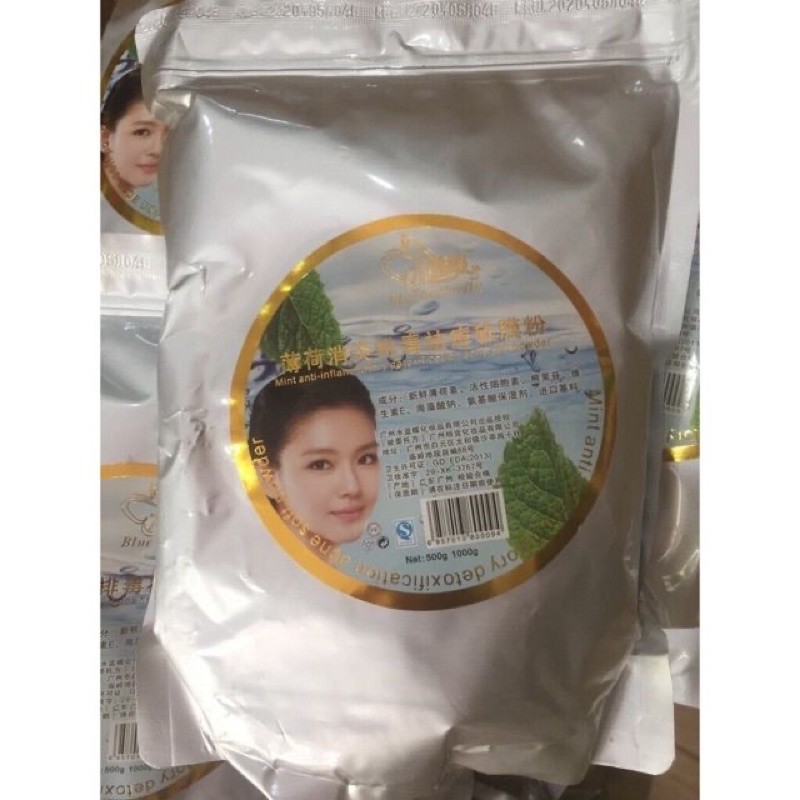 BỘT MẶT NẠ BẠC HÀ KIỀM DẦU GIẢM SƯNG ĐỎ SAU NẶN MỤN 1KG