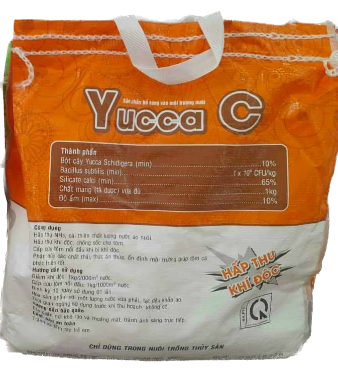 Vitamin C Yucca cho cá cảnh, cá koi, cá rồng, cá vàng, guppy,Bột gắn kết vitamin, khoá.ng chống sốc cho cá ngoài trời