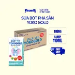 Thùng 48 hộp sữa bột pha sẵn YOKO GOLD 110ml - Sữa nước Dưỡng chất tốt từ Nhật Bản, Vị Nhạt thanh mát, Tiêu hóa khỏe, giúp trẻ dễ hấp thu (Sữa dành cho trẻ em trên 1 tuổi)