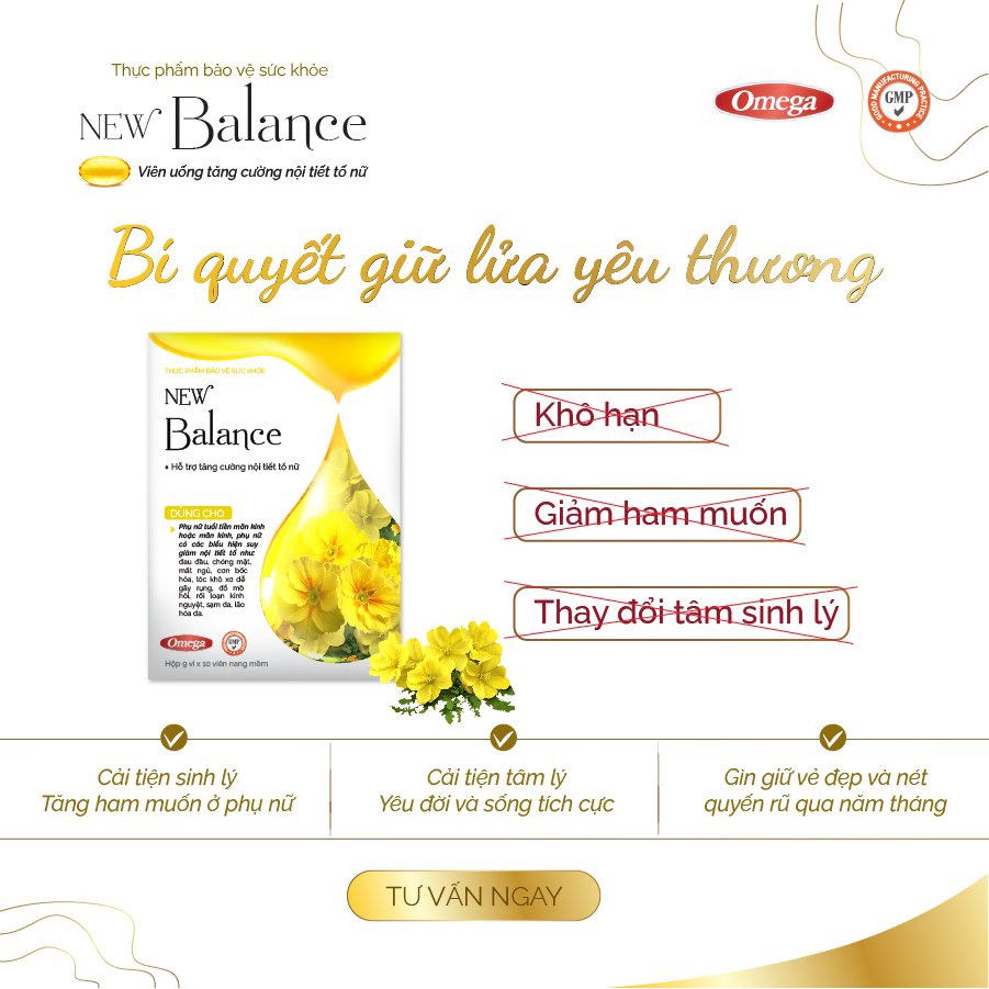 Viên uống new balance hộp 30 viên hỗ trợ tăng cường sinh lý nữ
