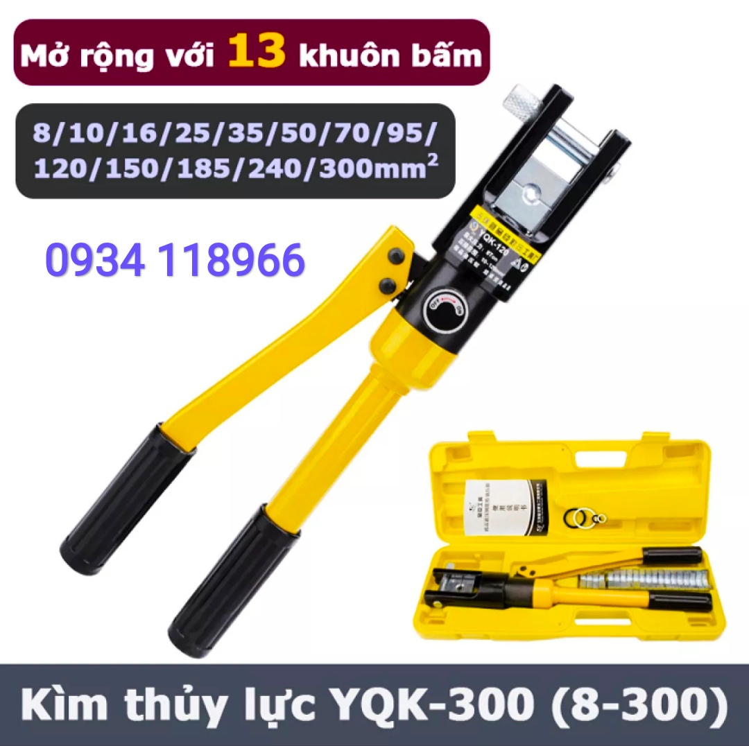 Kềm bấm cos thủy lực yqk-300