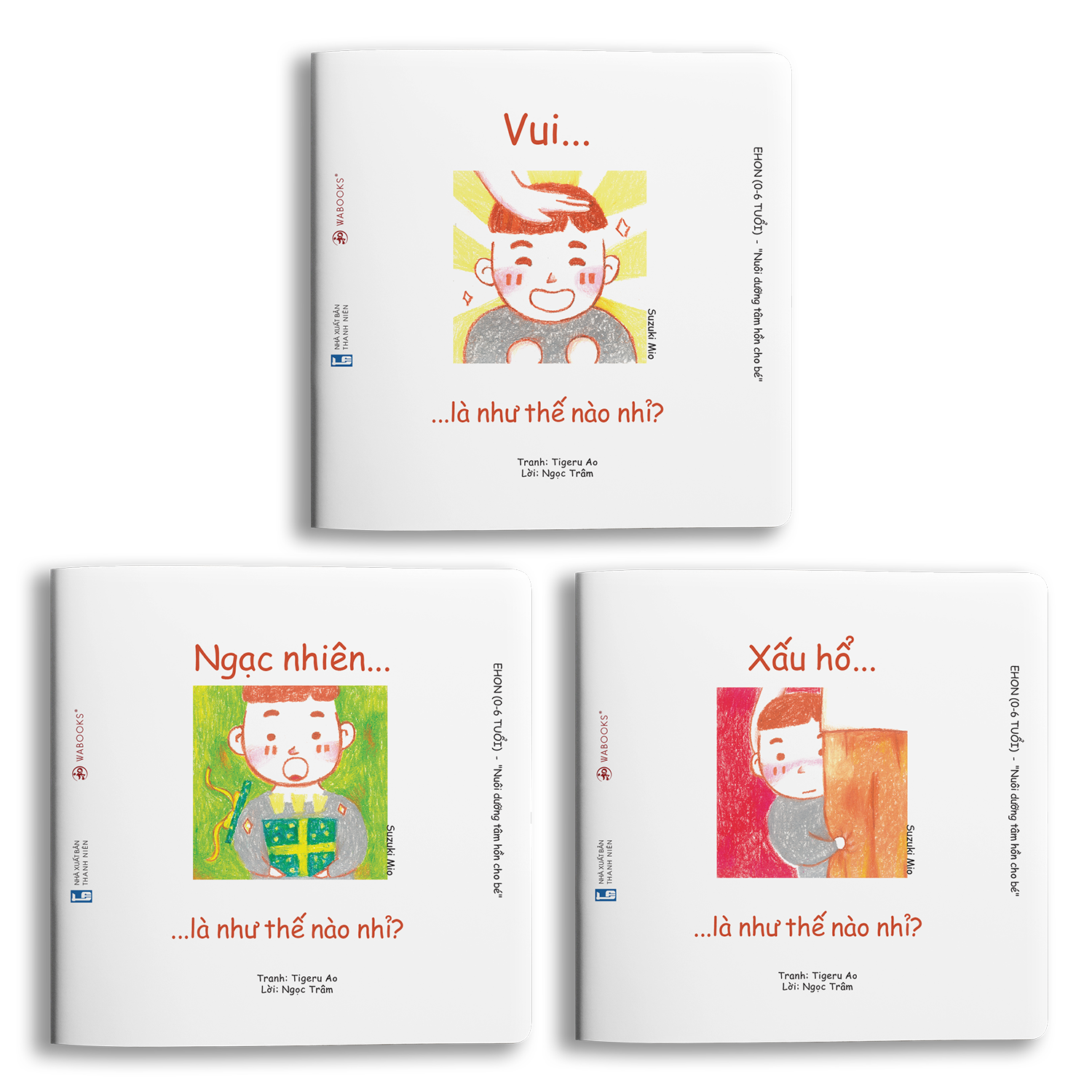 Bộ sách Cảm xúc - Ehon Nhật Bản dành cho bé từ 0 - 6 tuổi phát triển EQ