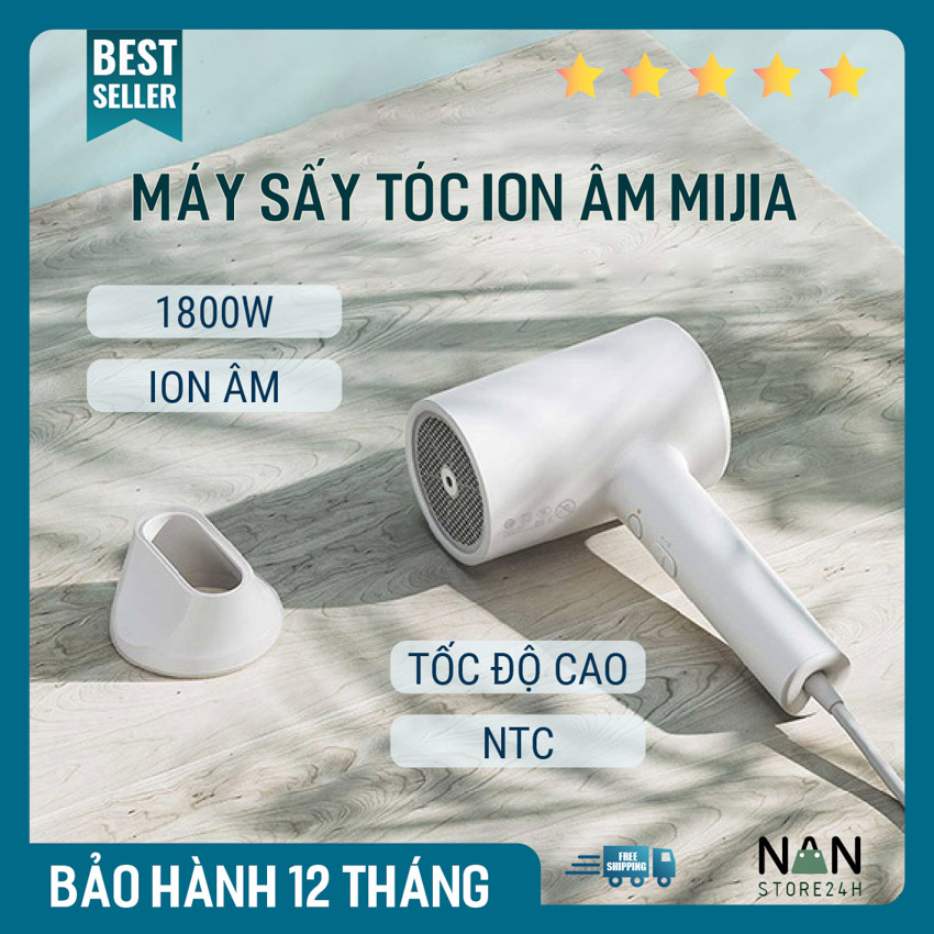 [BH 12 THÁNG] Máy Sấy Tóc Ion Âm Xiaomi MIJIA Tốc  Độ Cao - Chống Khô Tóc - Công Suất Lớn 1800W