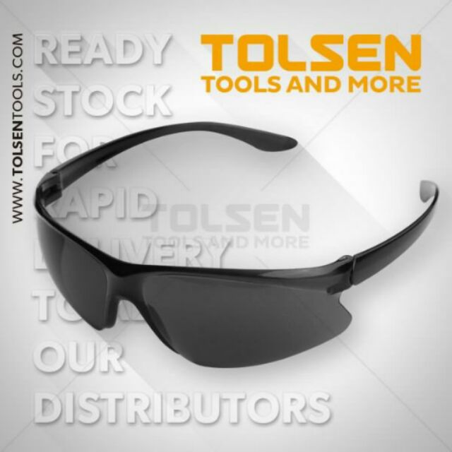 Kính bảo hộ đen tolsen 45073
