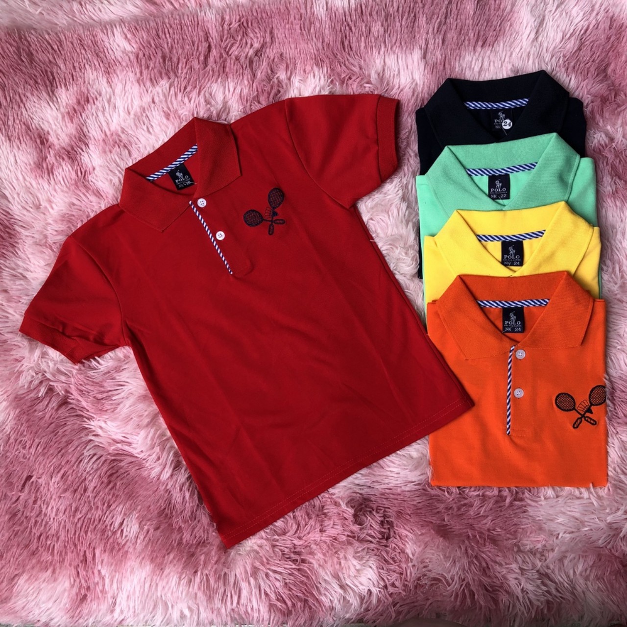 Áo thun polo tay ngắn cho bé , áo cổ bẻ thời trang năng động cho bé có
