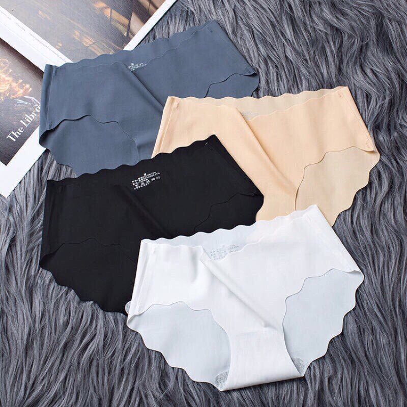 Quần Lót Nữ Đúc Su Thun Lạnh không đường may viền sóng gợi cảm nâng mông sexy ️ Quần lót đúc su thun lạnh - QL 1034